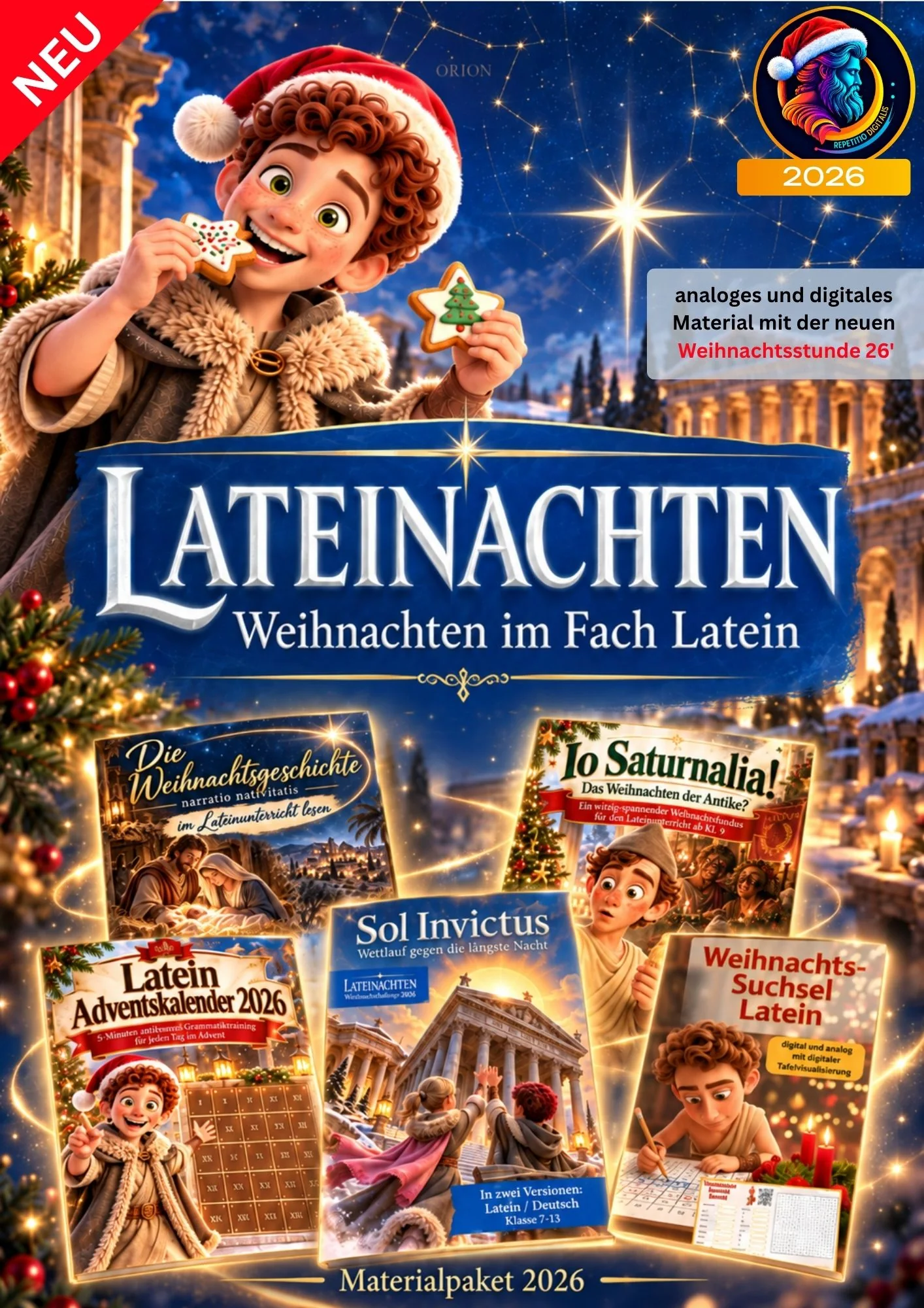 Lateinachten – Weihnachten im Fach Latein, Materialpaket 2026